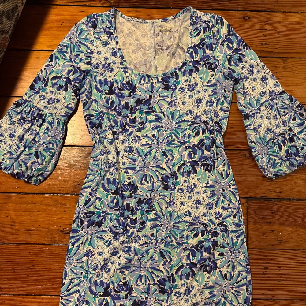 Lilly Pulitzer Carlile Dress Blue Iris
